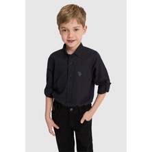 U.s. Polo Assn. Erkek Çocuk Siyah Gömlek Basic 50324683-VR046