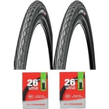 Die Grup Bike Sky Chaoyang 26 Jant 26X1.75 Bisiklet Dış Lastiği Yol Tipi H-460 x 2 Adet + Iç Lastik ve Dış Lastik Seti