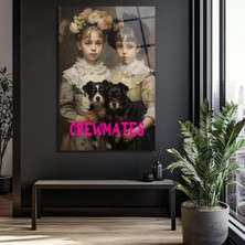 GLAZELLA Crewmates: Vintage Zarafet ve Modern Duruş Cam Tablo