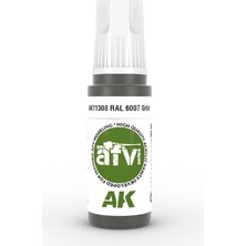 Ak Interactive Ak 11308 17 Ml. Ral 6007 Grün, Afv Serisi 3gen Akrilik Model Boyası