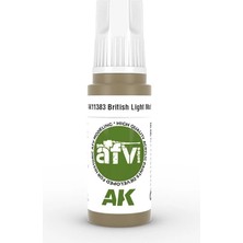 Ak Interactive Ak 11383 17 Ml. British Light Mud, Afv Serisi 3gen Akrilik Model Boyası