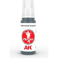 Ak Interactive Ak 11439 17 Ml. French Greyish Blue, Figür Serisi 3gen Akrilik Model Boyası