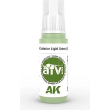 Ak Interactive Ak 11345 17 Ml. Apc Interior Light Green (FS24533), Afv Serisi 3gen Akrilik Model Boyası
