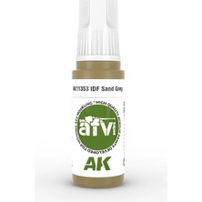 Ak Interactive Ak 11353 17 Ml. Idf Sand Grey 1970S-1980S, Afv Serisi 3gen Akrilik Model Boyası