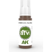 Ak Interactive Ak 11385 17 Ml. S.c.c. No.2 Brown, Afv Serisi 3gen Akrilik Model Boyası