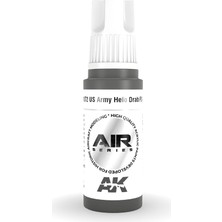 Ak Interactive Ak 11872 17 Ml. Us Army Helo Drab Fs 34031, Aircraft Serisi 3gen Akrilik Model Boyası