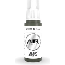 Ak Interactive Ak 11909 17 Ml. Aıı Green, Aircraft Serisi 3gen Akrilik Model Boyası