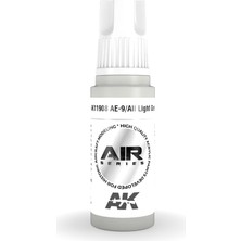 Ak Interactive Ak 11908 17 Ml. Ae-9/aıı Light Grey, Aircraft Serisi 3gen Akrilik Model Boyası