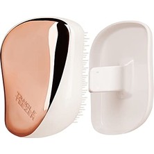 Die Grup Tangle Teezer Compact Styler Rose Gold Ivory Kapaklı Saç Fırçası - Seyahat ve Çanta Boy Tarak