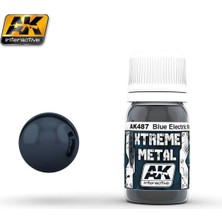 Ak Interactive Ak 487 30 Ml. Metalik Mavi Rengi, Xtreme Metal Serisi Model Boyası