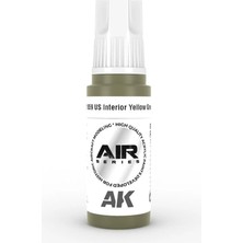 Ak Interactive Ak 11859 17 Ml. Us Interior Yellow Green, Aircraft Serisi 3gen Akrilik Model Boyası