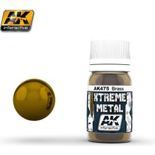 Ak Interactive Ak 475 30 Ml. Pirinç Rengi, Xtreme Metal Serisi Model Boyası