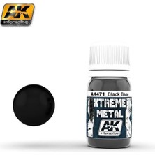 Ak Interactive Ak 471 30 Ml. Siyah Taban, Xtreme Metal Serisi Model Boyası