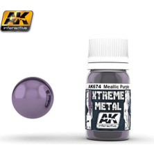 Ak Interactive Ak 674 30 Ml. Metalik Mor Rengi, Xtreme Metal Serisi Model Boyası