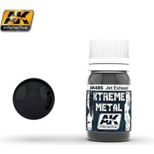Ak Interactive Ak 486 30 Ml. Jet Egzoz Rengi, Xtreme Metal Serisi Model Boyası