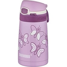 Die Grup Fiftyfifty Çocuk 350 ml Pipetli Paslanmaz Çelik Termos Bpa Içermez 7 Renk Mor