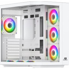 Powerboost PB-A4375W (Beyaz) Psu Yok USB 3.2 Argb Atx Mid Tower Kasa