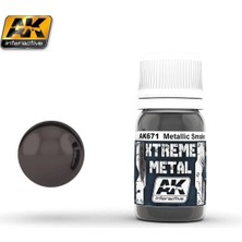 Ak Interactive Ak 671 30 Ml. Metalik Duman Rengi, Xtreme Metal Serisi Model Boyası