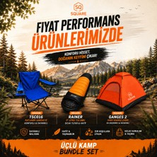 Square 3'lü Kamp Seti ( Çadır - Sandalye - Uyku Tulumu )