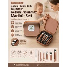 Guangzhou 8 Parçalı Bebek ve Çocuk Manikür Seti – Taşınabilir, Paslanmaz Çelik Hassas Tırnak Bakım Seti
