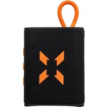 Die Grup Xenon Smart Bluetooth Kablosuz Su Geçirmez Ipx7 Rgb Tws Stereo Hoparlör (Siyah-Turuncu) X6703
