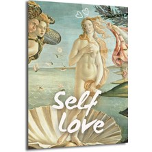 GLAZELLA Self Love Venüs Doğuşu Temalı Sanatsal Cam Tablo