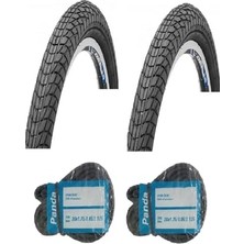 Die Grup Bike Sky Chaoyang 20 Jant 20X1.75 Bisiklet Dış Lastiği Yol Tipi H-537 x 2 Adet + Panda Iç Lastik Seti