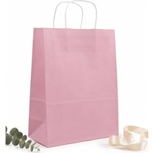 Die Grup 25X31X12 cm Pembe Renk Kağıt Hediye Çantası 2’li Set – Dayanıklı Hediye Paketleme Çantası, Doğum Günü ve Özel Günler Için