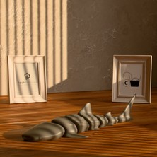 Baliniko Minyatür Eklemli Balina Köpekbalığı Figürü | 3D Baskı Masaüstü ve Ofis Dekoru | Techpehlivan