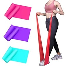 Die Grup Slipt 3 Adet Pilates Bandı Plates Bantı Egzersiz Lastiği Yo Egzersiz Bandı