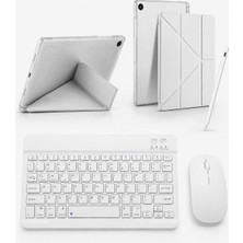 Five-E Samsung Galaxy Tab A11 (8,7 Inc) Smart Combo Türkçe Klavyeli Tablet Origami Kılıf Seti -Mouse Kalem Dahil
