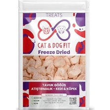 Die Grup Freeze-Dried Tavuk Göğsü Köpek Atıştırmalık MAMA%100 Doğal Katkısız Ödül Maması (3 Paket)