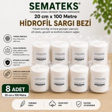 Semateks 20CM×100M Hidrofil Sargı Bezi ( 8 Adet)