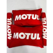 Şimika Kırmızı Motul Ikili Yastık ve Kemer Kılıfı Seti
