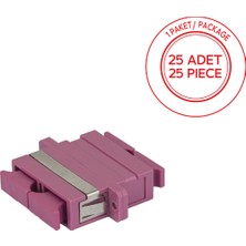Alfafonet Sc/pc Dubleks Multimode Om4 Fiber Optik Adaptör 1 Paket - 25 Adet