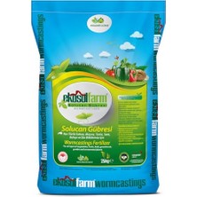 Die Grup EKOSOLFARM%100 Solucan Gübresi 25 kg Organik Gübre Tüm Bitkilerde Kullanıma Uygun Katı (Toz) Formda Gübre