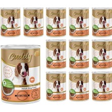Die Grup Yetişkin Köpek Somonlu ve Jöleli Konserve Mama 400 gr x 12 Adet