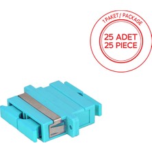 Alfafonet Sc/pc Dubleks Multimode Om3 Fiber Optik Adaptör 1 Paket - 25 Adet