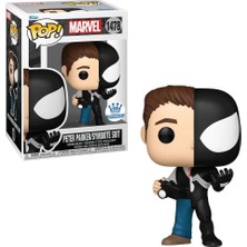 Funko Pop! Marvel #1478 Peter Parker/symbiote Suit Vinyl Bobblehead, Spider Man Exclusive Figür