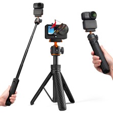 K&f Concept Osmo Action 6 / Osmo Nano Için Manyetik Selfie Çubuğu & Tripod