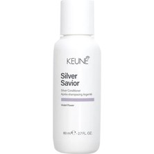 Keune Silver Savior Açık Sarı Gümüş Platin Saçlar Için Tonlayıcı Mor Saç Kremi 80 ml - Besleyici Şekillendirici Saç Bakımı