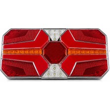 Ceray Çeray Yeni Neon LED Stop Lambası Kayar Sinyalli Kamyon-Tır-Dorse-Karavan-Kamyonet 12X24 Volt 1ADET