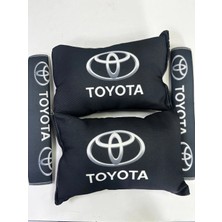 Şimika Toyota Siyah Ikili Yastık ve Kemer Kılıfı Seti