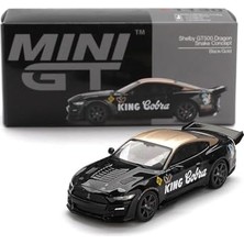 Die Grup Sunrich MGT01130-L Mını Gt 1/64 Shelby GT500 Dragon Snake Concept, Siyah/altın (Sol Sap) Bitmiş Ürün