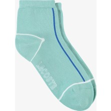 Lacoste Ankle Length Cotton Sport Socks Örme Logo Tekli Bilek Boyu Çorap Unisex Yeşil