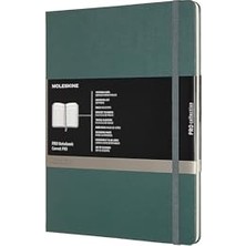 Die Grup Moleskine Pro Notebook Profesyonel Çalışma Not Defteri (Elastik Kilitli Sert Kapak, Ekstra Büyük 19 x 25 Cm, 192 Sayfa) Orman Yeşili
