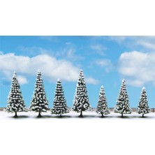Noch 25087 Kar Yağmış Çam Ağaçları, 8-12 Cm. 7 Adet, Diorama Malzemesi