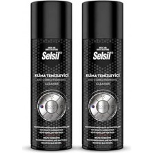 Die Grup Selsil Klima Temizleyici Sprey 150 ml Araç Klima Koku Giderici Limon Kokulu 2 Adet
