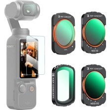 K&f Concept Osmo Pocket 4 Için Filtre Seti (Uv/cpl/nd2-32 ND32-512)