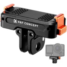 K&f Concept Osmo Action 6 Için Manyetik Hızlı Çıkarma Adaptörü (1/4 Vida Deliği / Katlanabilir Konektör)